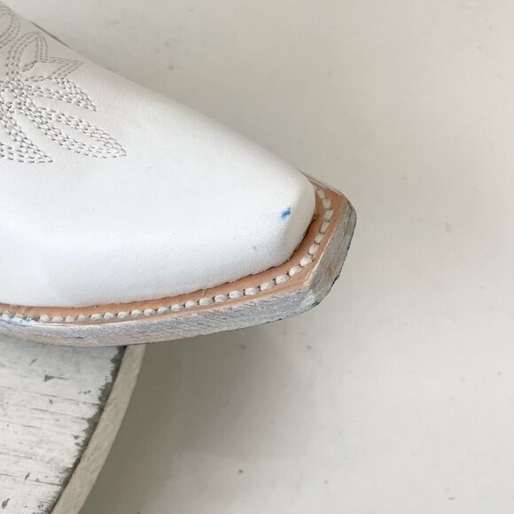 Lane MEGAN MORONEY Smokeshow Womens Cowboy Boots 5 White Western Cowgirl Tall - Picture 10 of 14